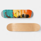 Palmboomzonsondergang Skateboard (Horizontaal)
