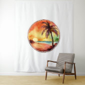 Palmcirkel watercirkel wandkleed (In situ)