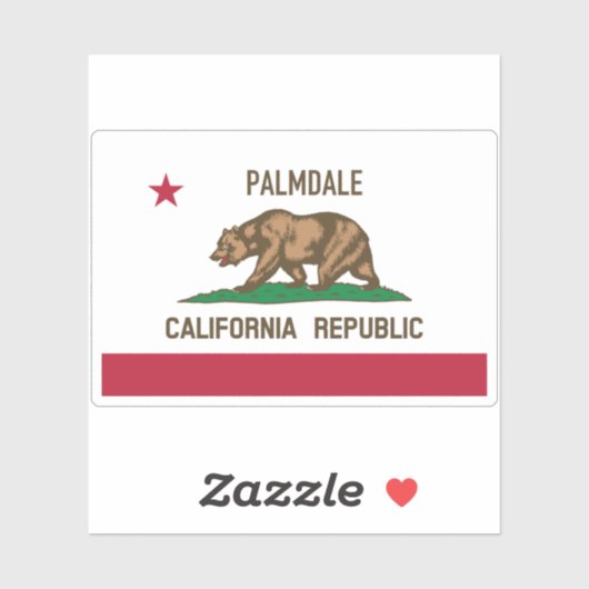Palmdale CA Sticker (Vel)