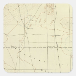 Palmdale quadrangle toont San Andreas Rift Vierkante Sticker