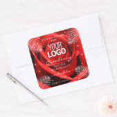 Palme de Fleur Rouge Feuille Logo des Étiquettes d (Enveloppe)