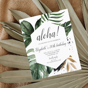 Palme de verdure tropicale Feuille Anniversaire