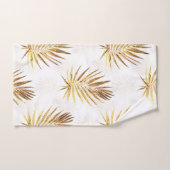Palme d'or blanc tropical Feuille (Serviette à main)