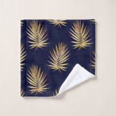 Palme d'or bleu tropicale Verdure Feuille (Gant de toilette)