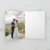 Palme d'or rose 2 photos merci mariage (Intérieur)