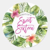 palme tropicale feuille doux autocollant 16 partie (Devant)