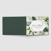 palme tropicale feuille verdure mariage livre d'or (Complet)