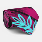 Palme tropicale fluorescente feuille cravate (Roulé)