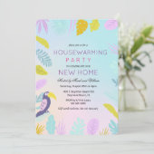 Palme tropicale Macaw Oiseau Ménage Invitation (Debout devant)