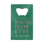 Palme Tropicale moderne colorée Feuille Bacheloret (Dos)