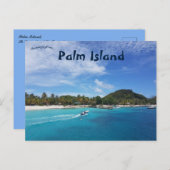 Palmeiland St. Vincent en het Grenadines Briefkaar Briefkaart (Voorkant / Achterkant)