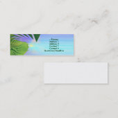 Palmen boven mini visitekaartje (Voorkant / Achterkant)