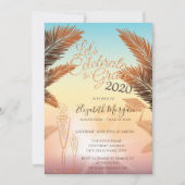 Palmen, glazen Afstuderen Kaart (Voorkant)