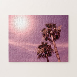 Palmen im Sonnenlicht Legpuzzel