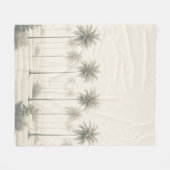 Palmen in Miami Fleece Deken (Voorkant (Horizontaal))