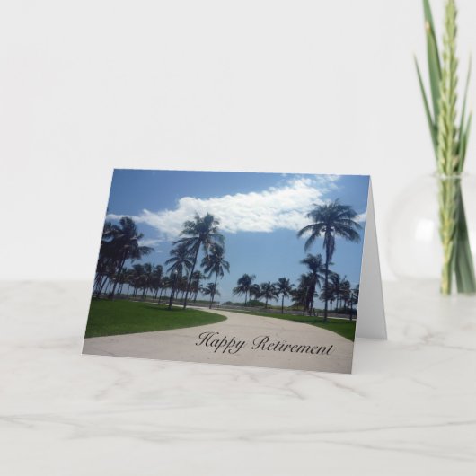 palmen met pensioen kaart (Voorkant)