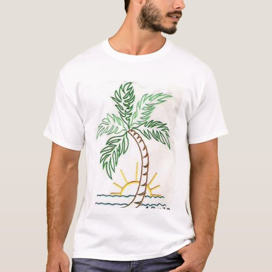 palmen t-shirt (Voorkant)