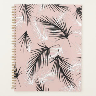 Palmen Zwart Wit Aardetoon Roze Planner
