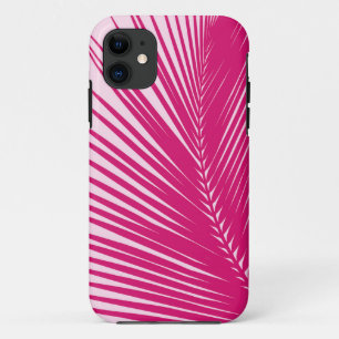 Palmenblad - magenta roze iPhone 11 hoesje