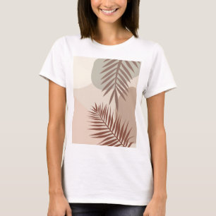 Palmenbladeren, Boho Abstracte Geometrische Kunst T-shirt