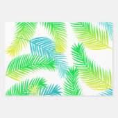 Palmenbladerenpatroon Inpakpapier Vel (Voorkant)