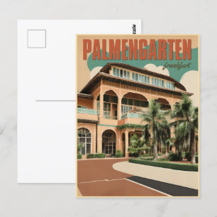 Palmengarten botanische tuin Frankfurt Briefkaart