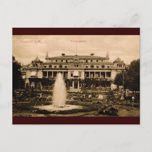 Palmengarten, Frankfurt, Duitsland  Briefkaart (Voorkant)