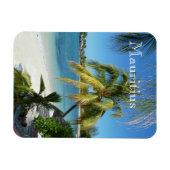 Palmenstrand auf Mauritius Magneet (Horizontaal)