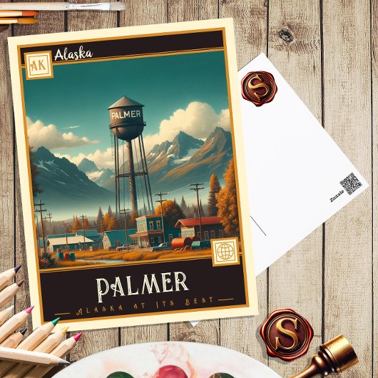 Palmer, Alaska | Carte postale Vintage