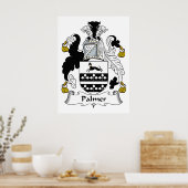 Palmer Family Crest Poster (Keuken)