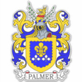 Palmer Family Crest Sticker (Voorkant)