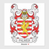 Palmer Family Crest Sticker (Vel)