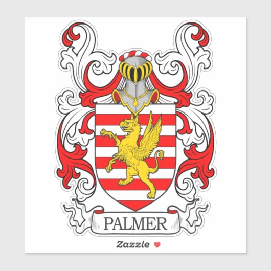 Palmer Family Crest Sticker (Vel)