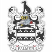Palmer Family Crest Sticker (Voorkant)