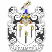 Palmer Family Crest Sticker (Voorkant)