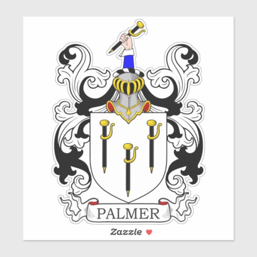 Palmer Family Crest Sticker (Vel)
