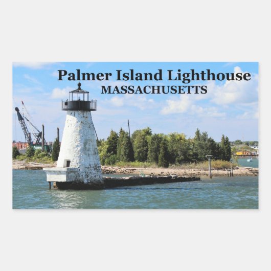 Palmer Island Lighthouse, Massachusetts Stickers (Voorkant)