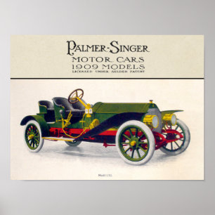 Palmer-Singer Motor Cars, 1909 Poster