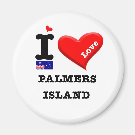 PALMERS ISLAND - I Love Magneet (Voorkant)