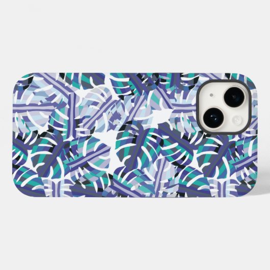 Palmes tropicales Imprimer iPhone 14 Coque (Verso (horizontal))