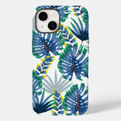 Palmes tropicales Imprimer iPhone 14 Coque (Verso)
