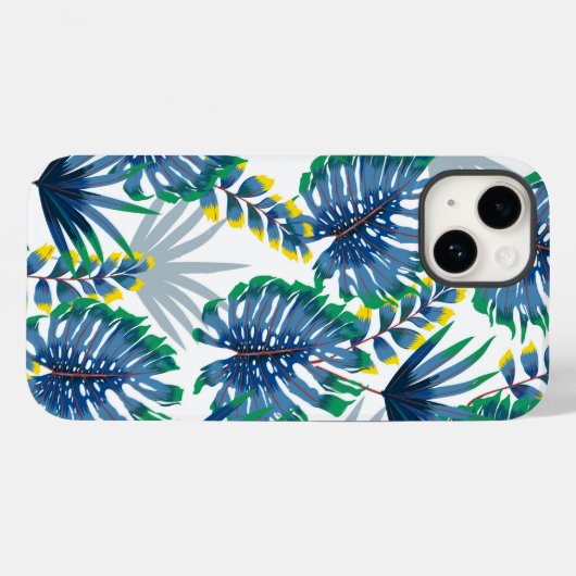 Palmes tropicales Imprimer iPhone 14 Coque (Verso (horizontal))