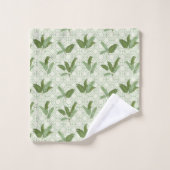 Palmettes tropicales (Gant de toilette)