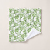 Palmettes vertes (Gant de toilette)