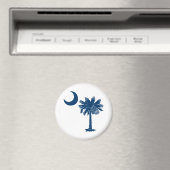 Palmetto bleu sur aimant blanc (In Situ (Lave-vaisselle))