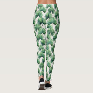 Palmetto Fan Palm Tree bladeren Botanisch Tropisch Leggings