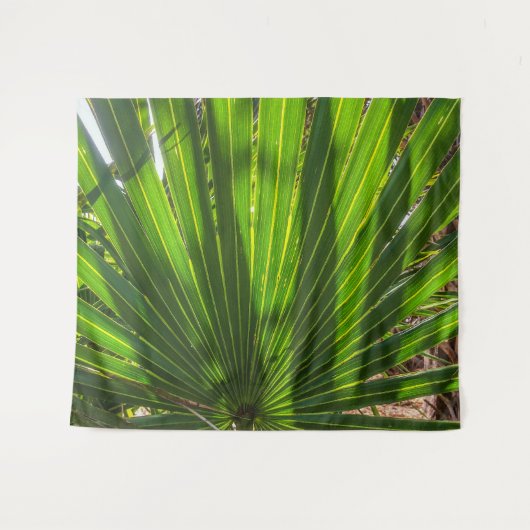 Palmetto Shadows on Palmetto Tapestry Wandkleed (Voorkant (horizontaal))