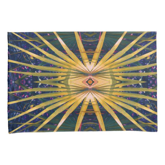 Palmetto Sunburst Kussensloop (Voorkant-Rechts)