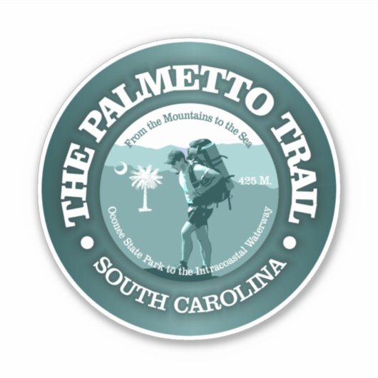 Palmettospoor (T) Sticker (Voorkant)