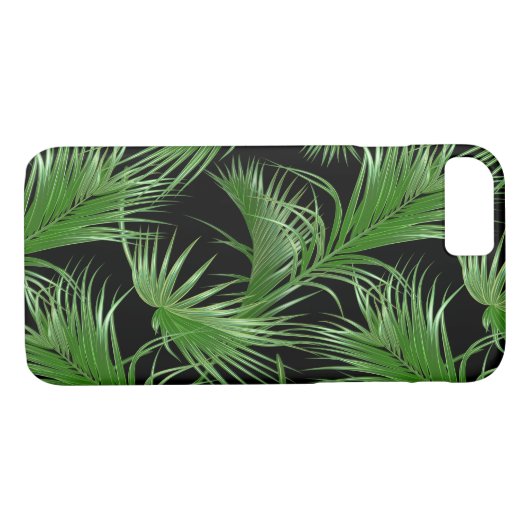 Palmfronden Tropisch patroon Case-Mate iPhone Case (Achterkant (Horizontaal))